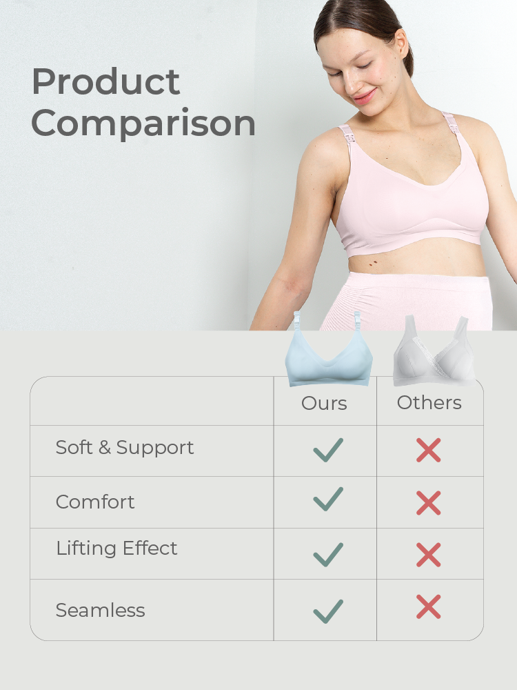 MOOIMOM Super Soft Seamless Maternity & Nursing Bra - Bra Hamil & Menyusui description image