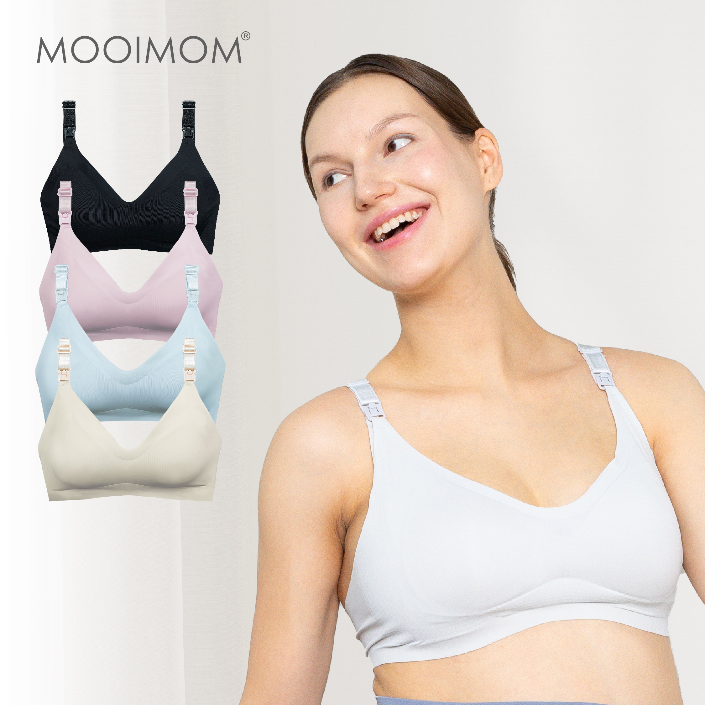 MOOIMOM Super Soft Seamless Maternity & Nursing Bra - Bra Hamil & Menyusui