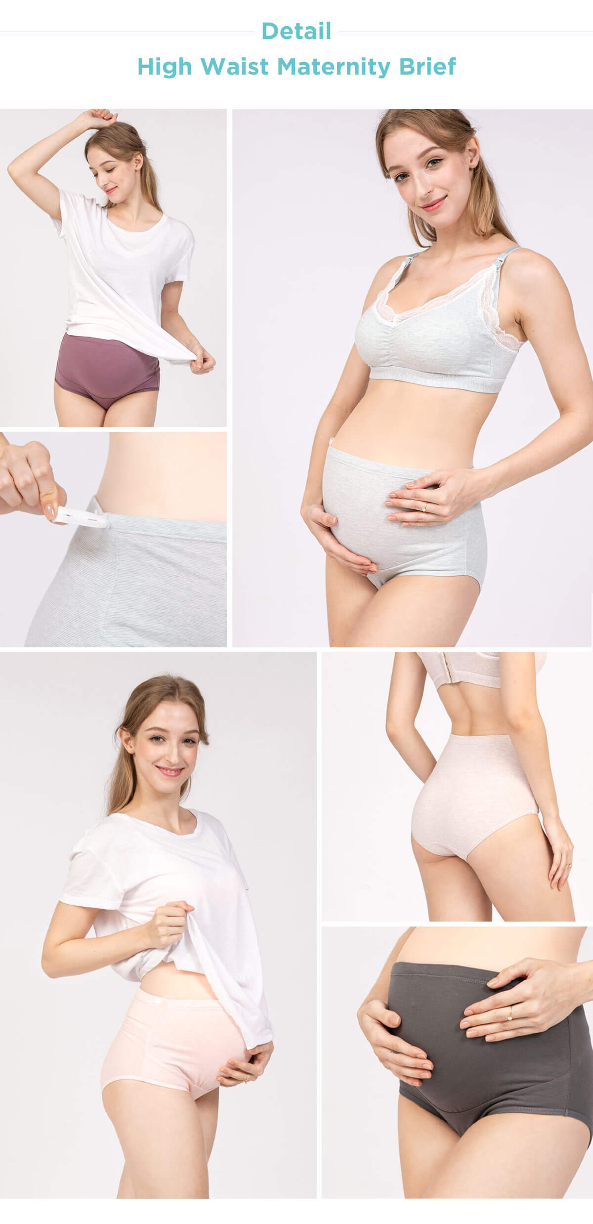 MOOIMOM High Waist Maternity Brief - Celana Dalam Hamil description image