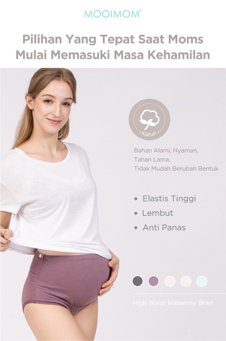 MOOIMOM High Waist Maternity Brief - Celana Dalam Hamil description image