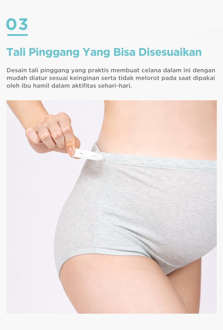 MOOIMOM High Waist Maternity Brief - Celana Dalam Hamil description image