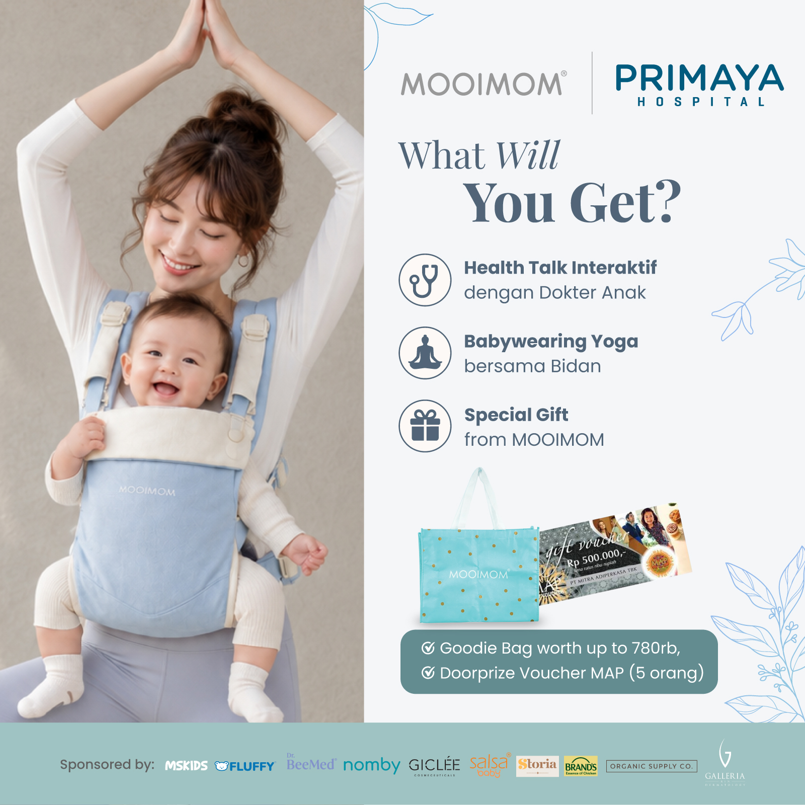 Babywearing Yoga at RS Primaya Kelapa Gading - Foto 2