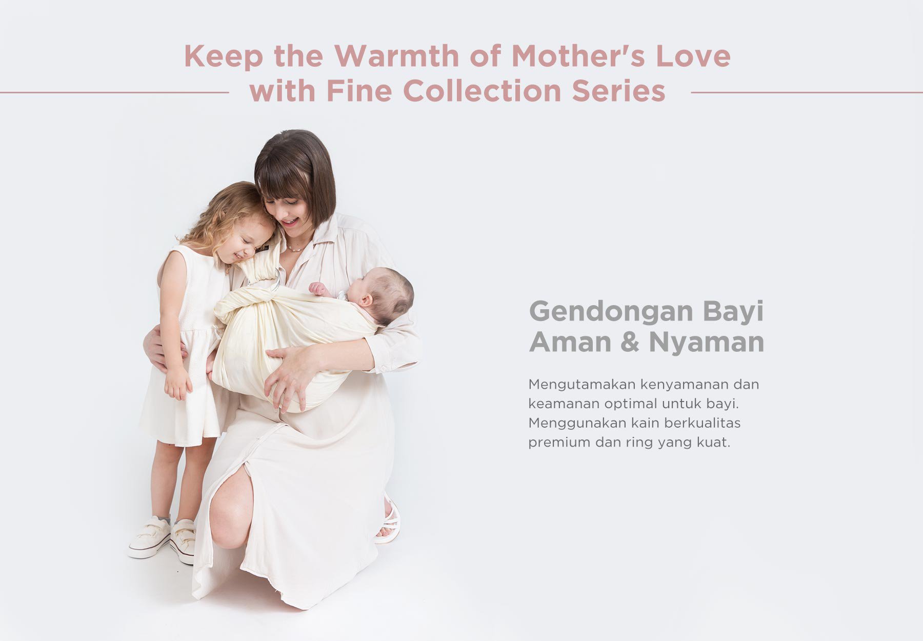 Tweeling & Co. Cloud Collection - Gendongan Bayi Kain description image