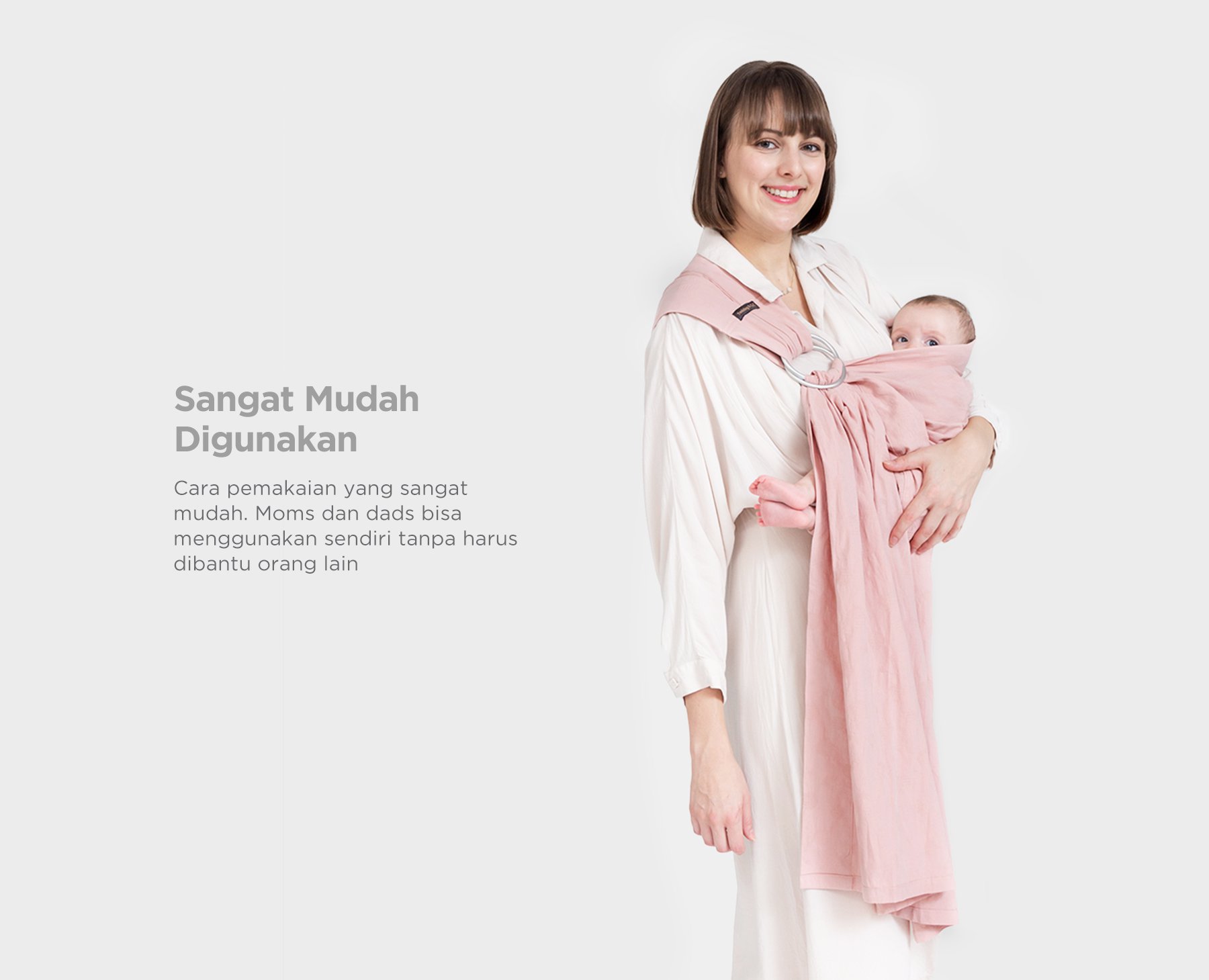 Tweeling & Co. Cloud Collection - Gendongan Bayi Kain description image