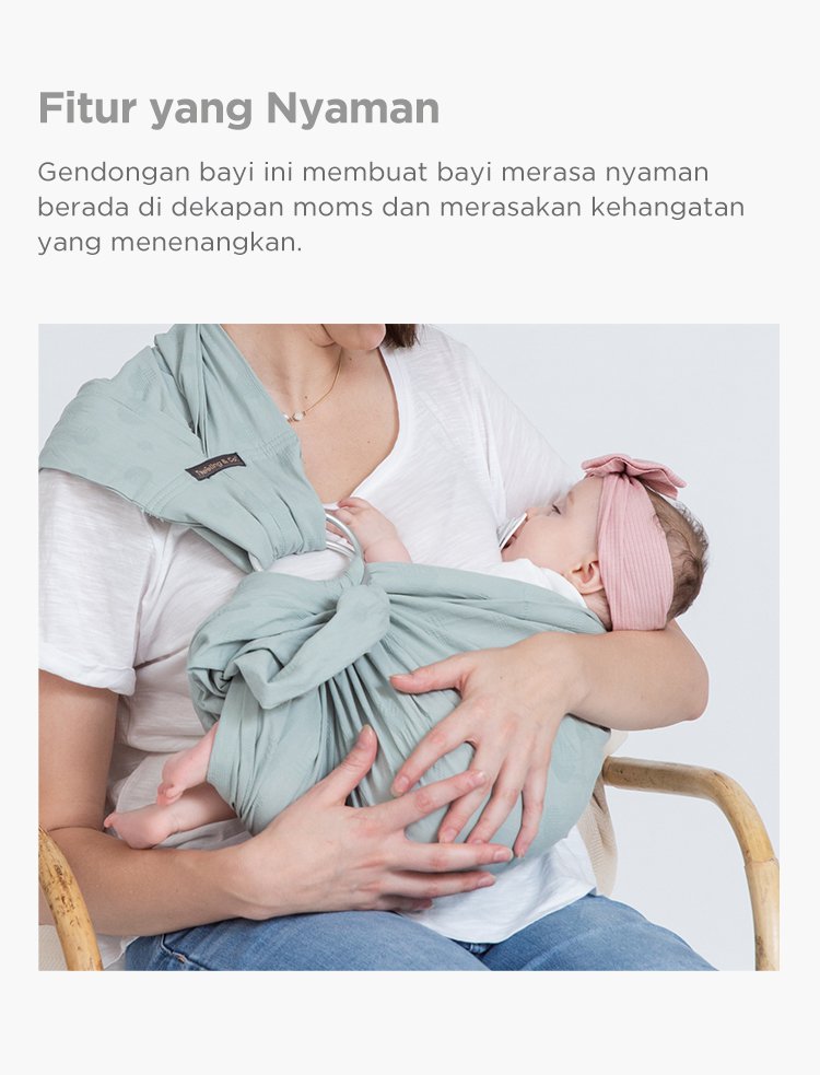 Tweeling & Co. Cloud Collection - Gendongan Bayi Kain description image