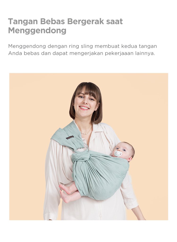 Tweeling & Co. Cloud Collection - Gendongan Bayi Kain description image