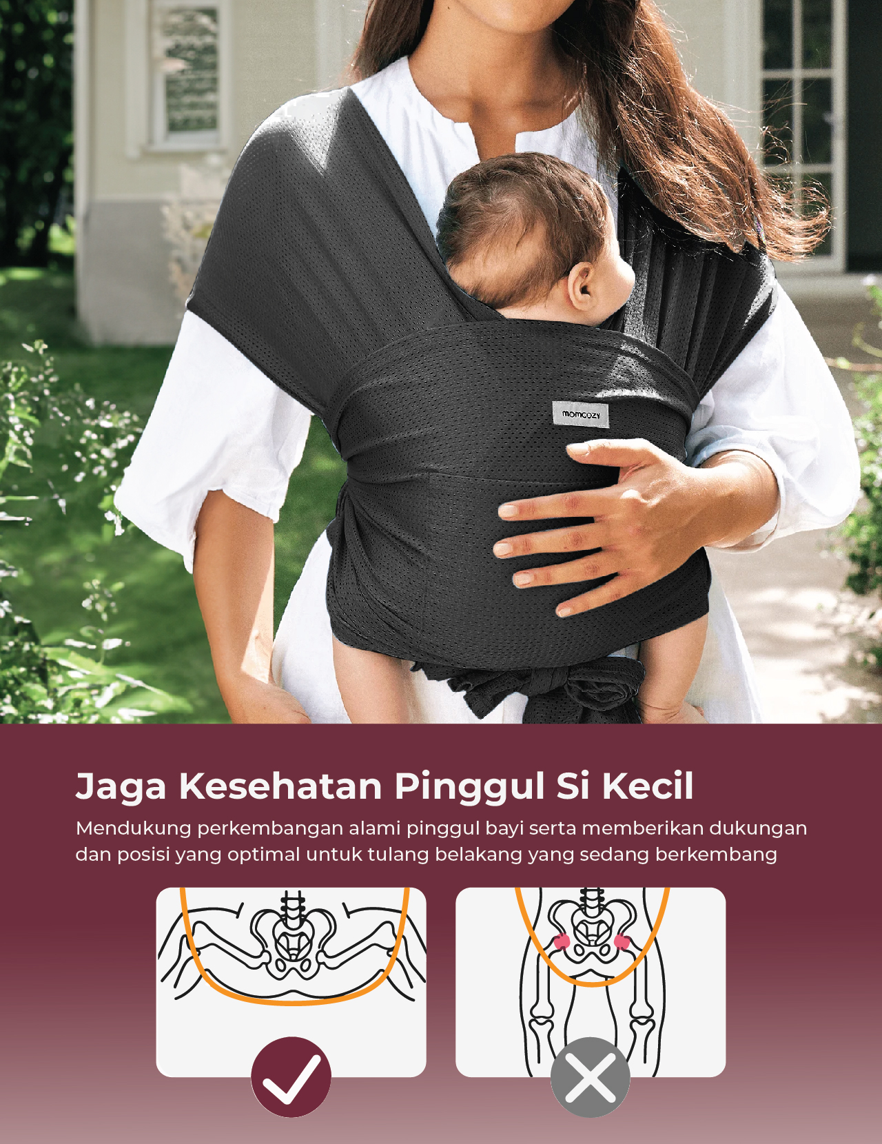 Momcozy Baby Carrier AirMesh description image