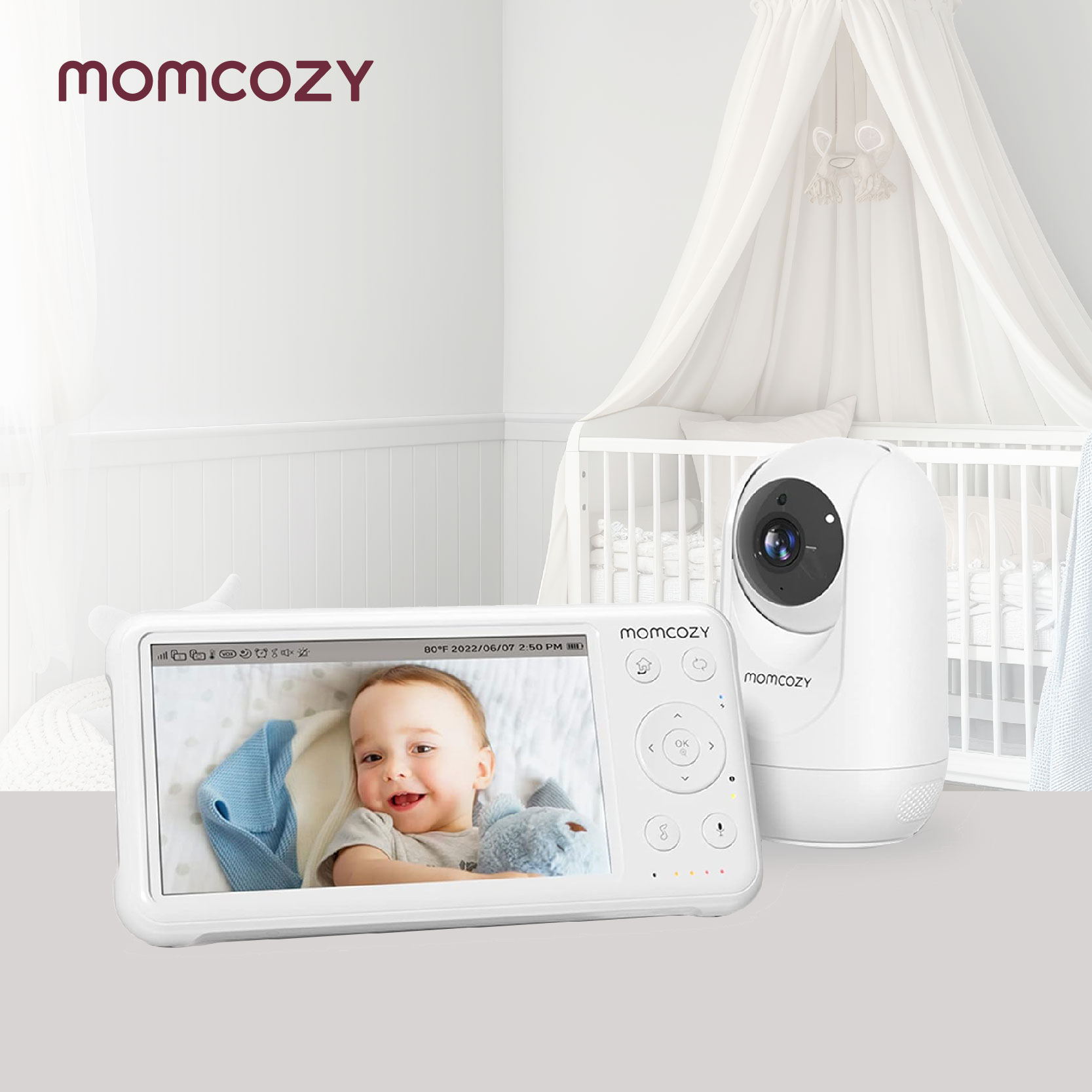 Momcozy Video Baby Monitor, 1080P 5" HD gallery