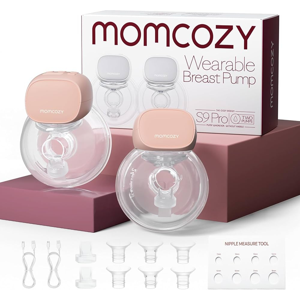 Momcozy S9 Pro 2pcs Wearable Breast Pump - Pink