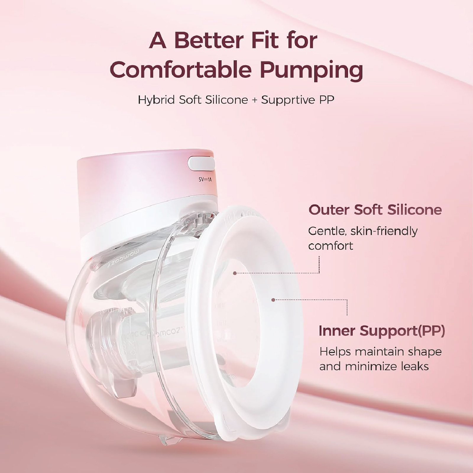 Momcozy S12 Pro Quick Breast Pump Double - Pink - Foto 4