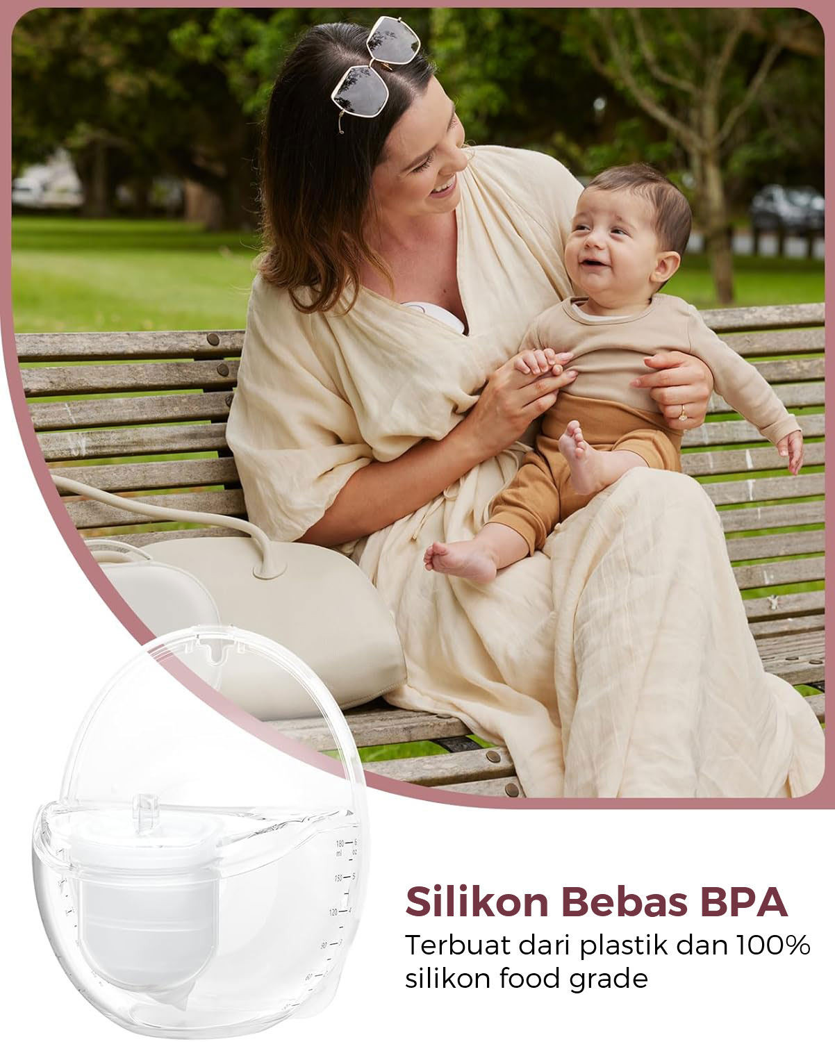 [PRE ORDER] Momcozy Mobile Style™ M6 2pcs Hands-free Slim Breast Pump (Red) description image