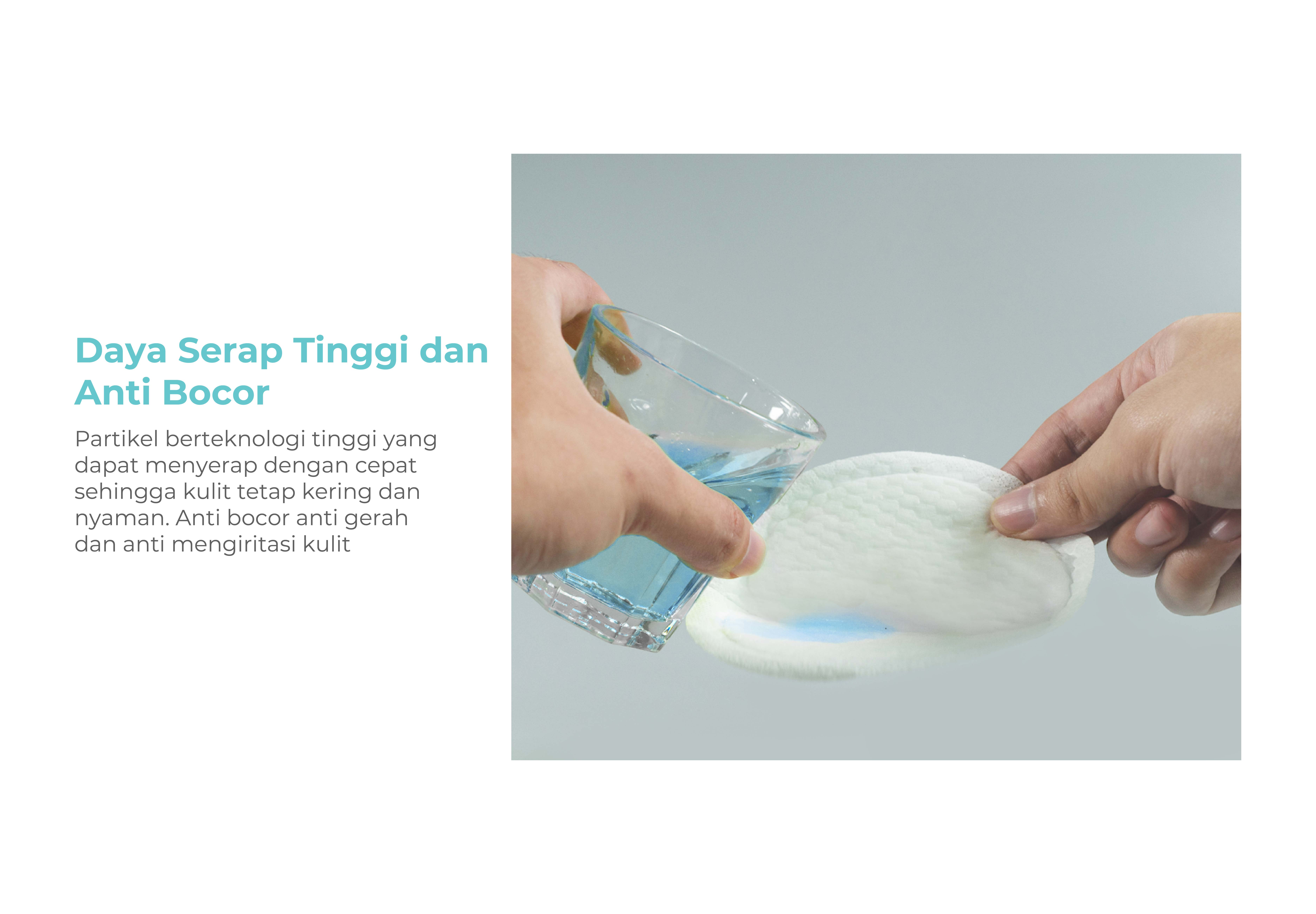 MOOIMOM Disposable Breast Pad 3D Ultra-Thin 120pcs - Penyerap ASI Sekali Pakai description image