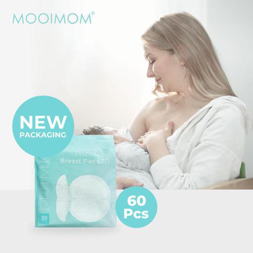 MOOIMOM Disposable Breast Pad 3D 60pcs - Penyerap ASI Sekali Pakai image