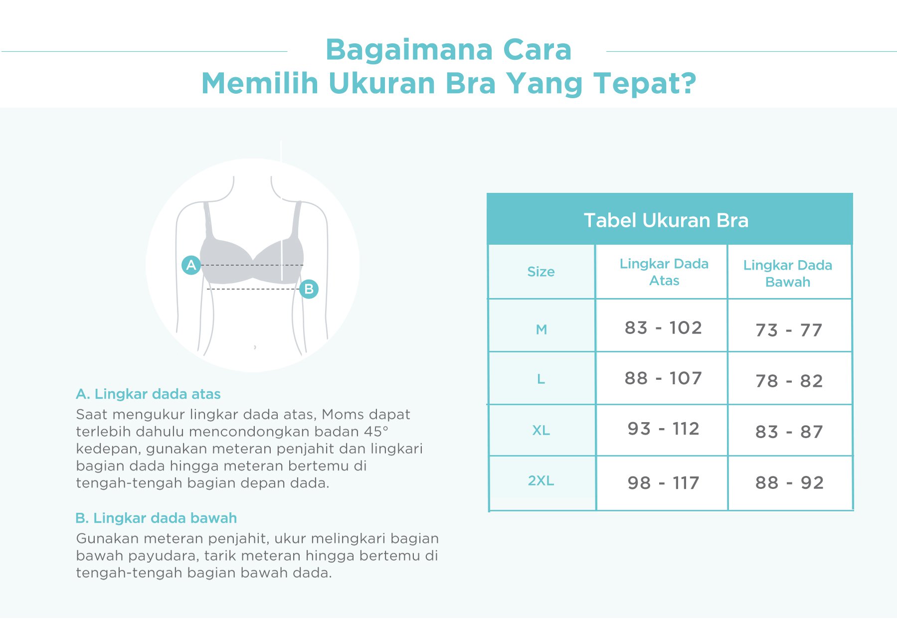 MOOIMOM Breathable Lace Maternity & Nursing Bra - Bra Hamil & Menyusui description image