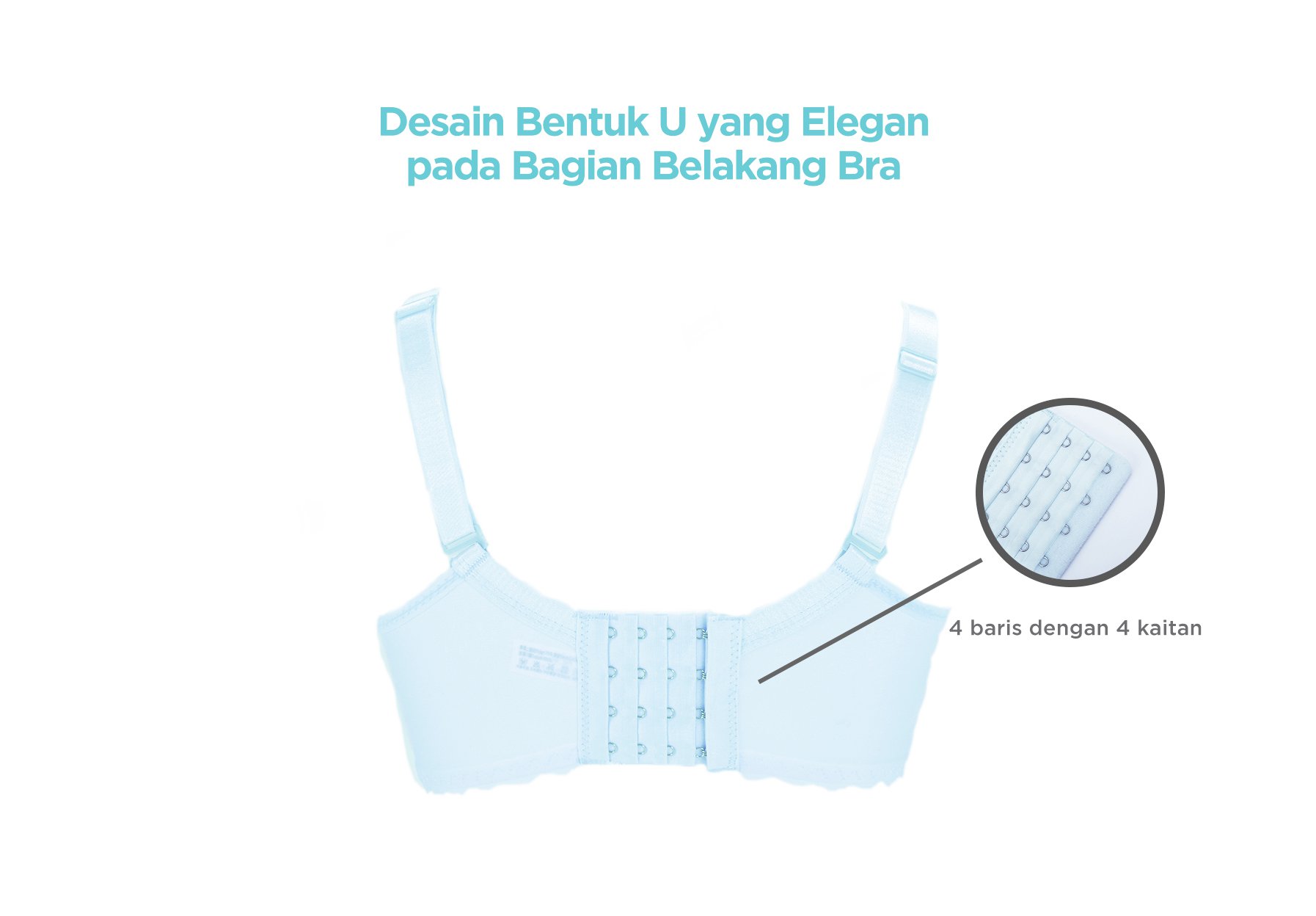 MOOIMOM Breathable Lace Maternity & Nursing Bra - Bra Hamil & Menyusui description image