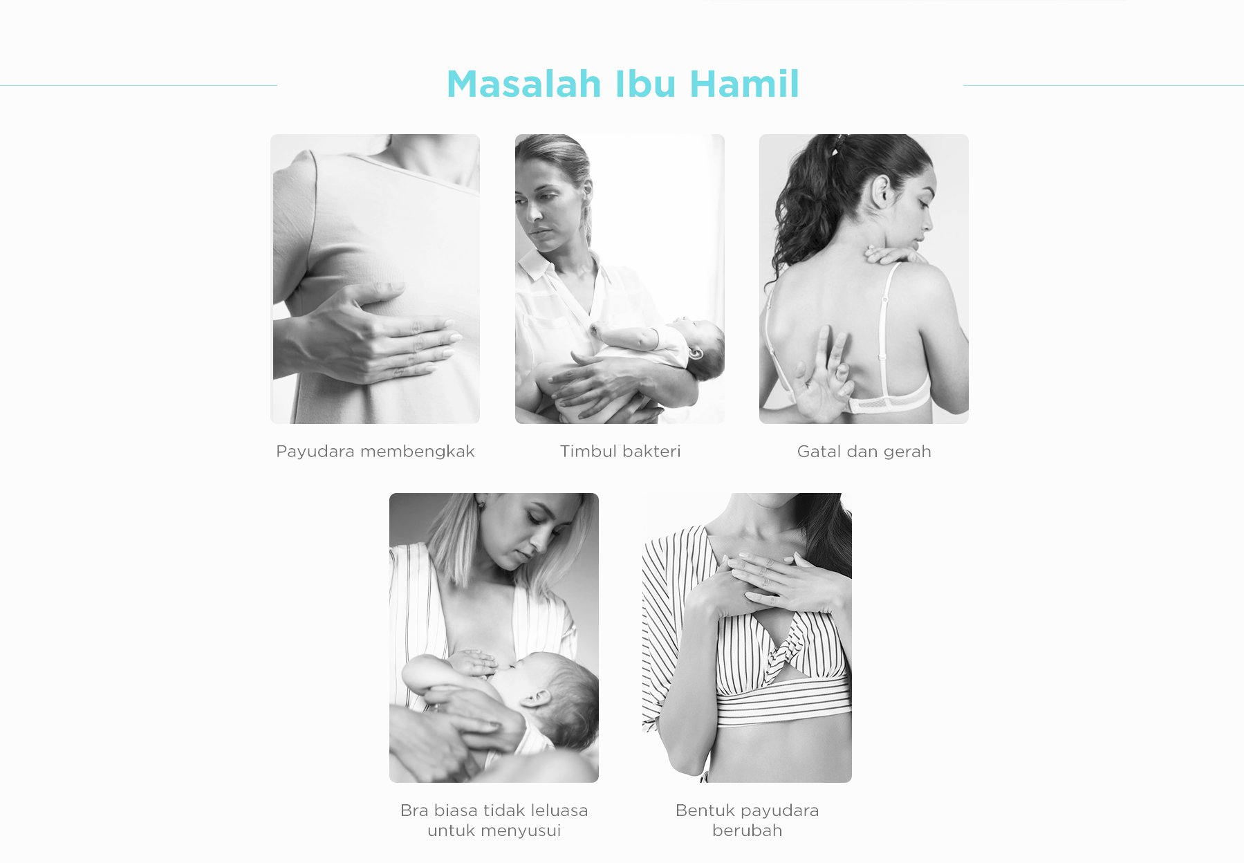 MOOIMOM Breathable Lace Maternity & Nursing Bra - Bra Hamil & Menyusui description image