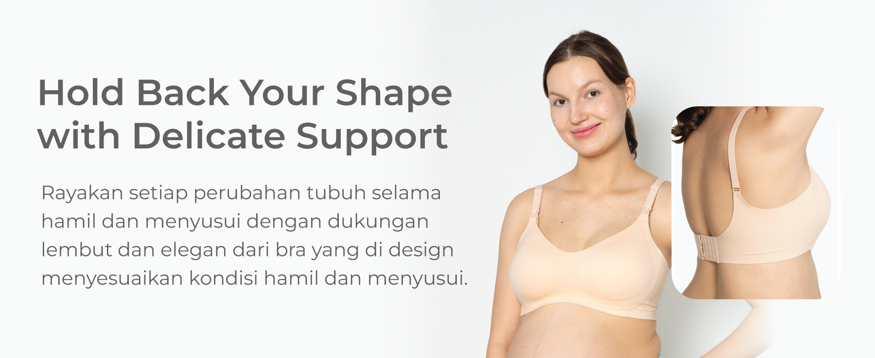 MOOIMOM Delicate Maternity & Nursing Bra - Bra Hamil & Menyusui Lembut description image