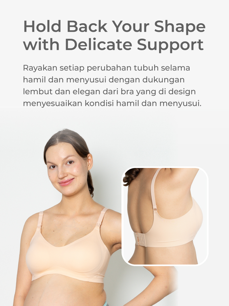 MOOIMOM Delicate Maternity & Nursing Bra - Bra Hamil & Menyusui Lembut description image