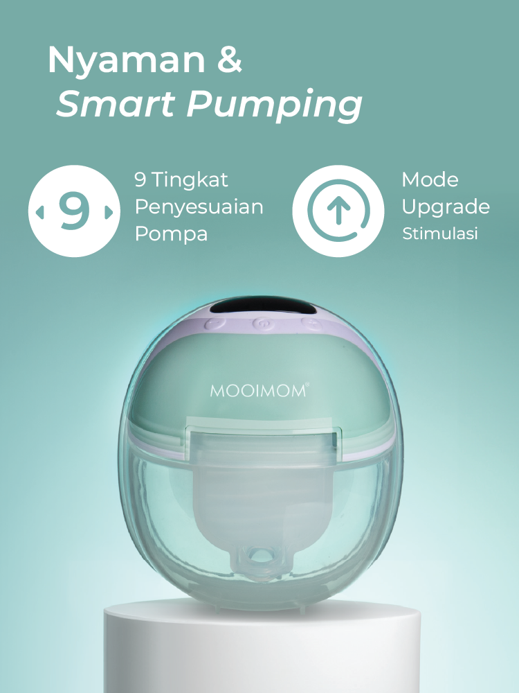 MOOIMOM Wireless Electric Breast Pump M3 (2 pieces) - Pompa ASI Elektrik Wireless description image