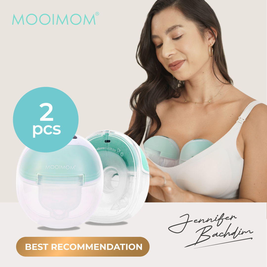 MOOIMOM Wireless Electric Breast Pump M3 (2 pieces) - Pompa ASI Elektrik Wireless image