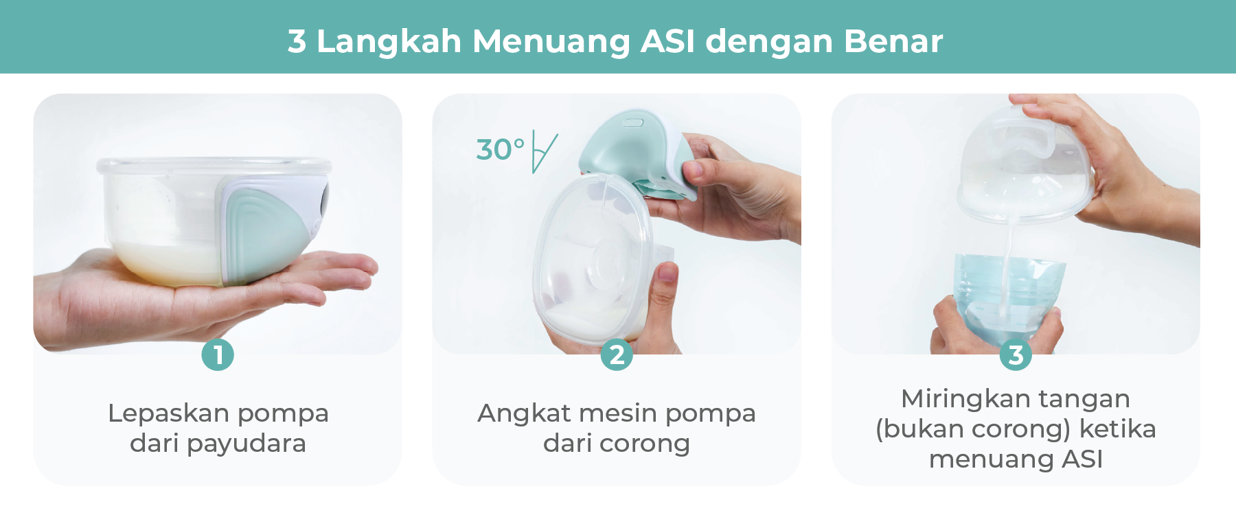 MOOIMOM Wireless Electric Breast Pump M3 2 Pcs - Pompa ASI Elektrik Wireless description image