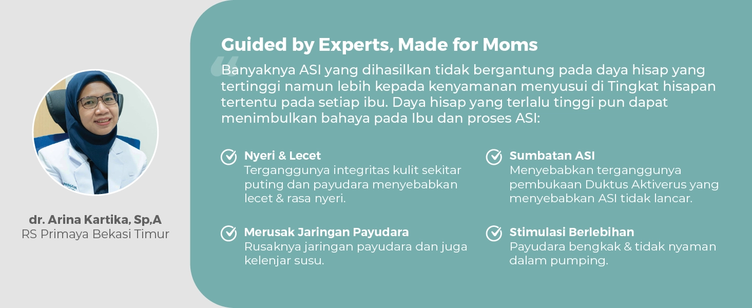 MOOIMOM Wireless Electric Breast Pump M3 2 Pcs - Pompa ASI Elektrik Wireless description image