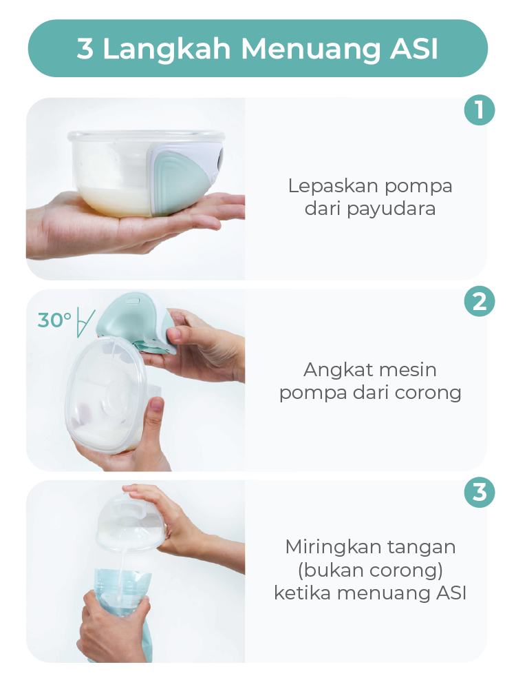 MOOIMOM Wireless Electric Breast Pump M3 2 Pcs - Pompa ASI Elektrik Wireless description image