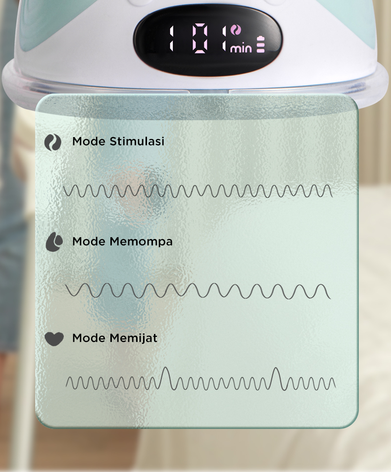 MOOIMOM Wireless Electric Breast Pump M3 2 Pcs - Pompa ASI Elektrik Wireless description image