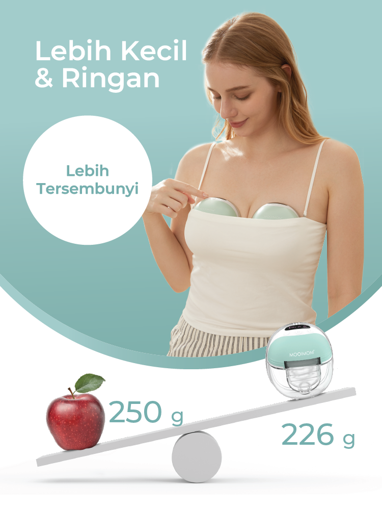 MOOIMOM Wireless Electric Breast Pump M3 2 Pcs - Pompa ASI Elektrik Wireless description image