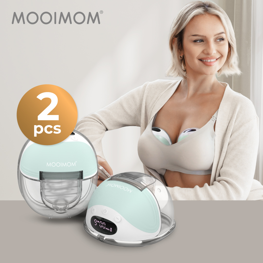 MOOIMOM Wireless Electric Breast Pump M3 2 Pcs - Pompa ASI Elektrik Wireless