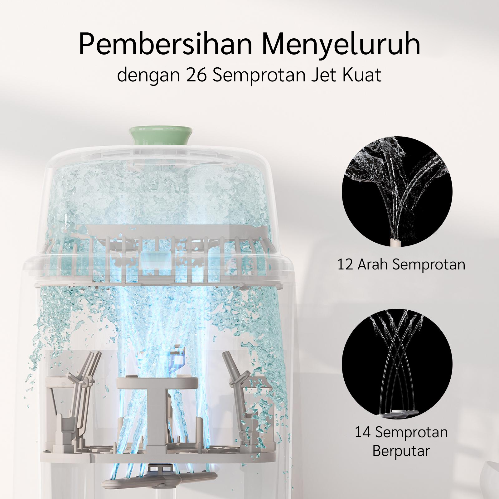 Momcozy KleanPal Pro Baby Bottle Washer and Sterilizer description image