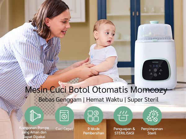 Momcozy KleanPal Pro Baby Bottle Washer and Sterilizer description image