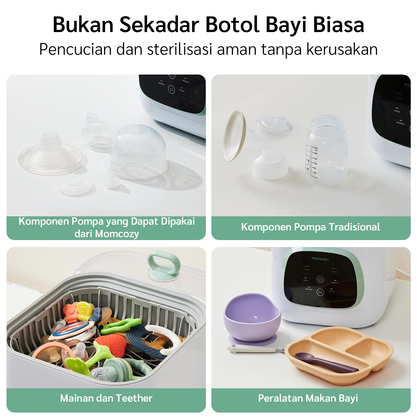 Momcozy KleanPal Pro Baby Bottle Washer and Sterilizer description image