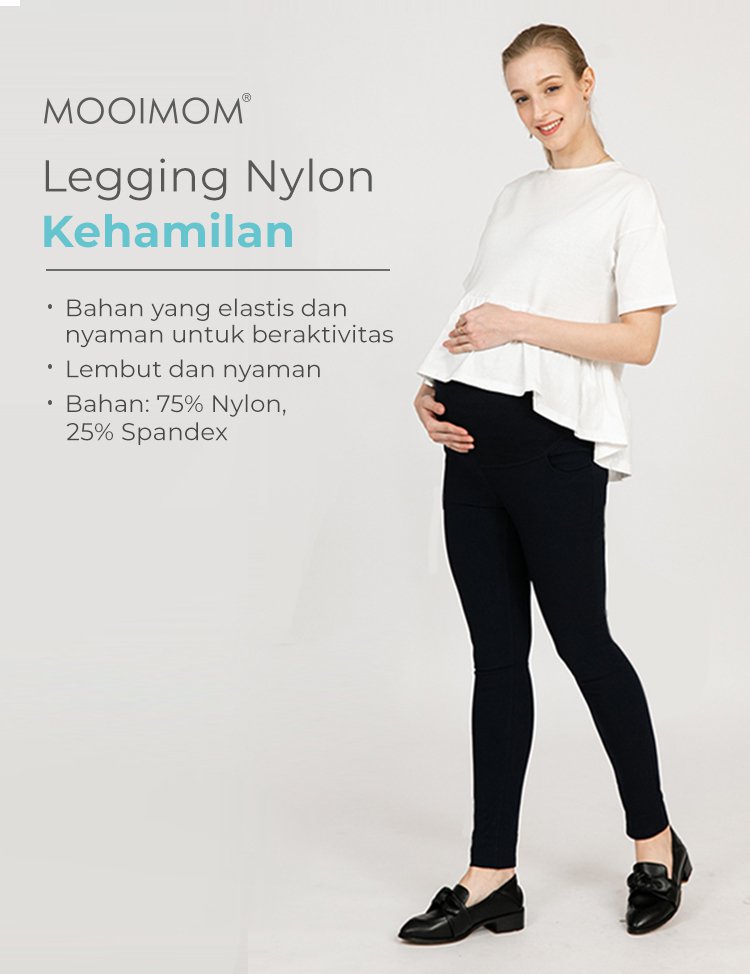 MOOIMOM Super Elastic Pregnancy Legging - Celana Legging Hamil description image