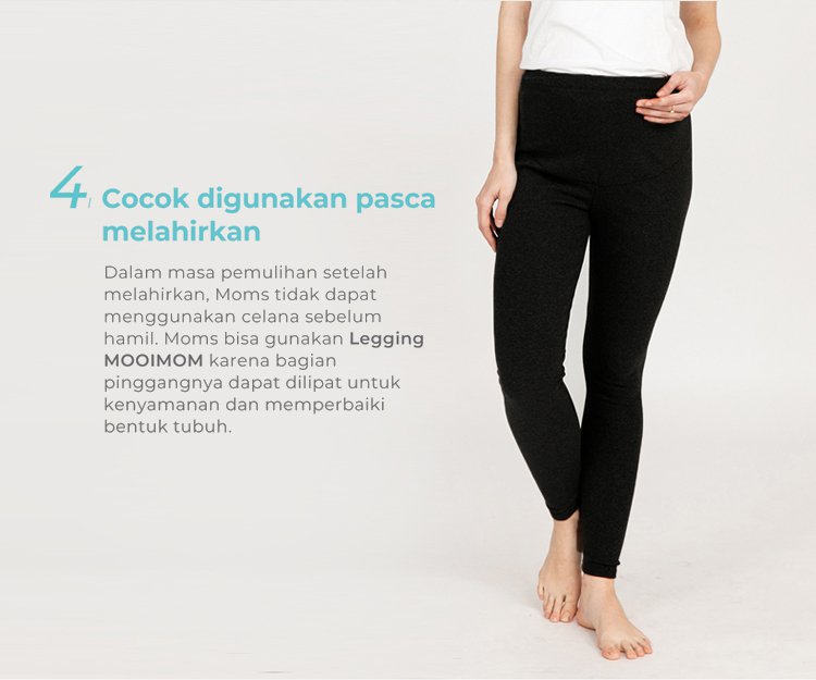 MOOIMOM Modal Maternity Legging - Celana Legging Hamil description image