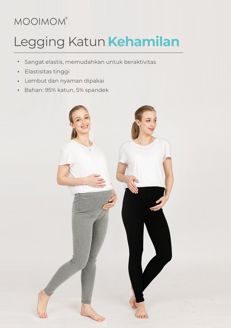 MOOIMOM Modal Maternity Legging - Celana Legging Hamil description image