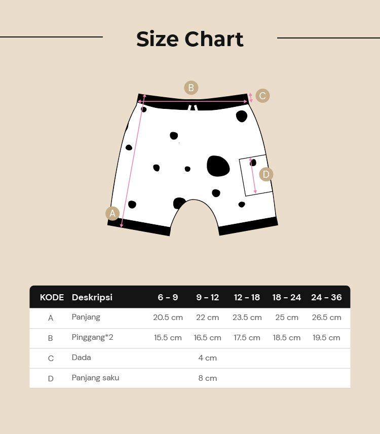 Nero Bianco Tencel™ Unisex Short - Baju Bayi Lucu | Celana Bayi description image