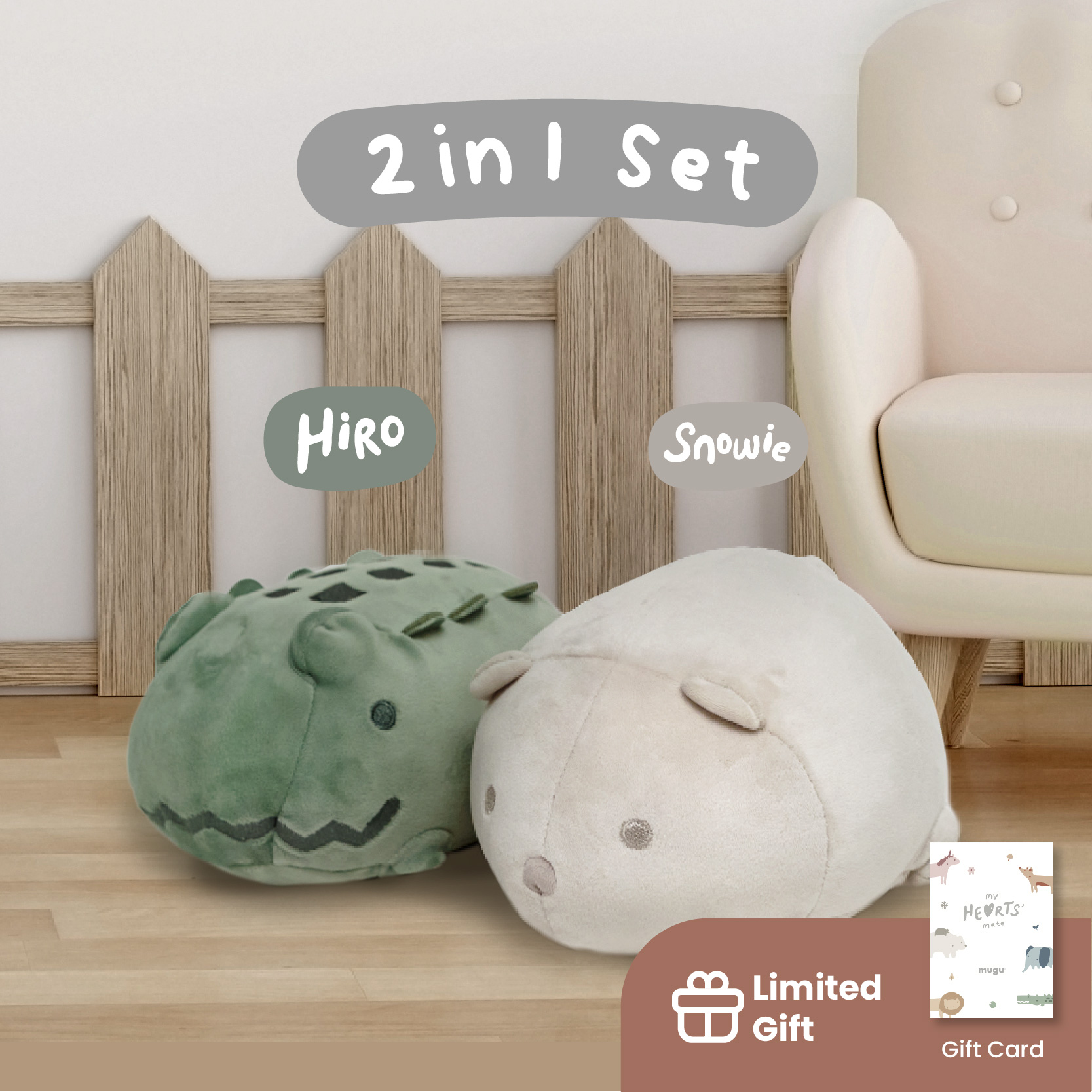 mugu Bundle 2 Pcs Stuffed Doll image