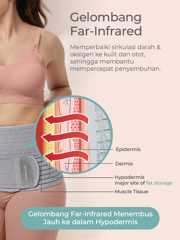 MOOIMOM Bamboo Postpartum Belly Band - Korset Pelangsing Melahirkan description image