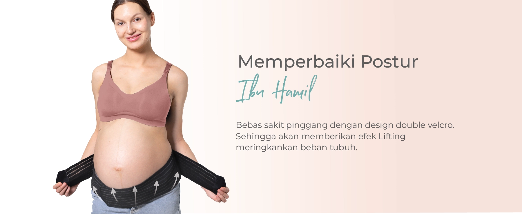 MOOIMOM Korset Hamil - Bamboo Maternity Support Belt Sabuk Penyangga Perut Hamil - Korset Hamil Nyaman description image