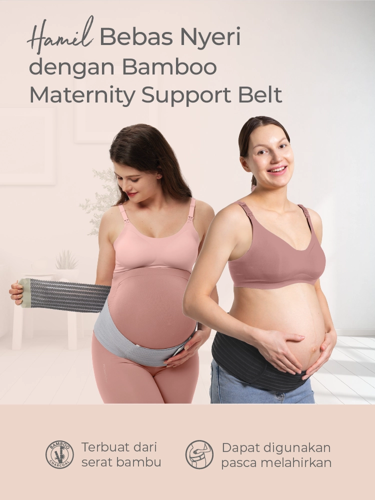 MOOIMOM Korset Hamil - Bamboo Maternity Support Belt Sabuk Penyangga Perut Hamil - Korset Hamil Nyaman description image