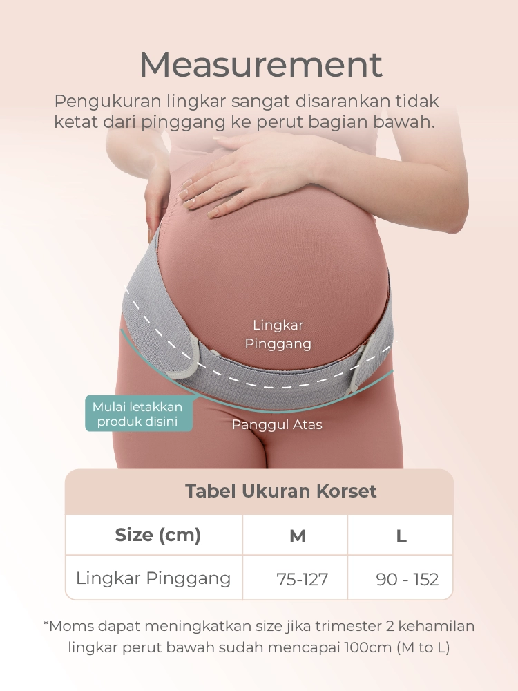 MOOIMOM Korset Hamil - Bamboo Maternity Support Belt Sabuk Penyangga Perut Hamil - Korset Hamil Nyaman description image