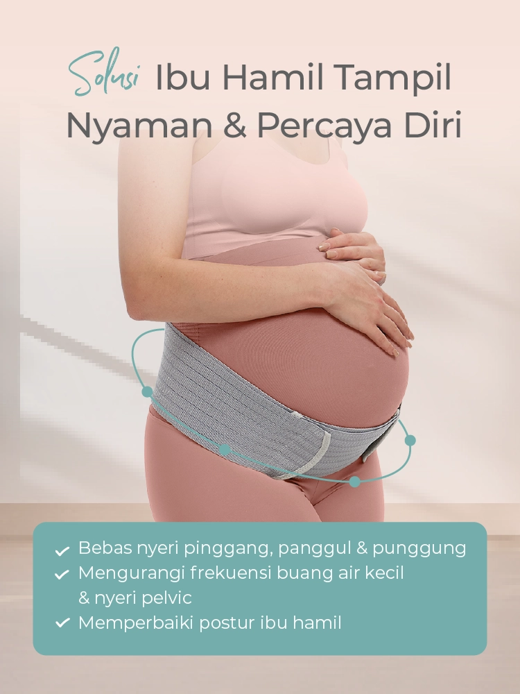 MOOIMOM Korset Hamil - Bamboo Maternity Support Belt Sabuk Penyangga Perut Hamil - Korset Hamil Nyaman description image