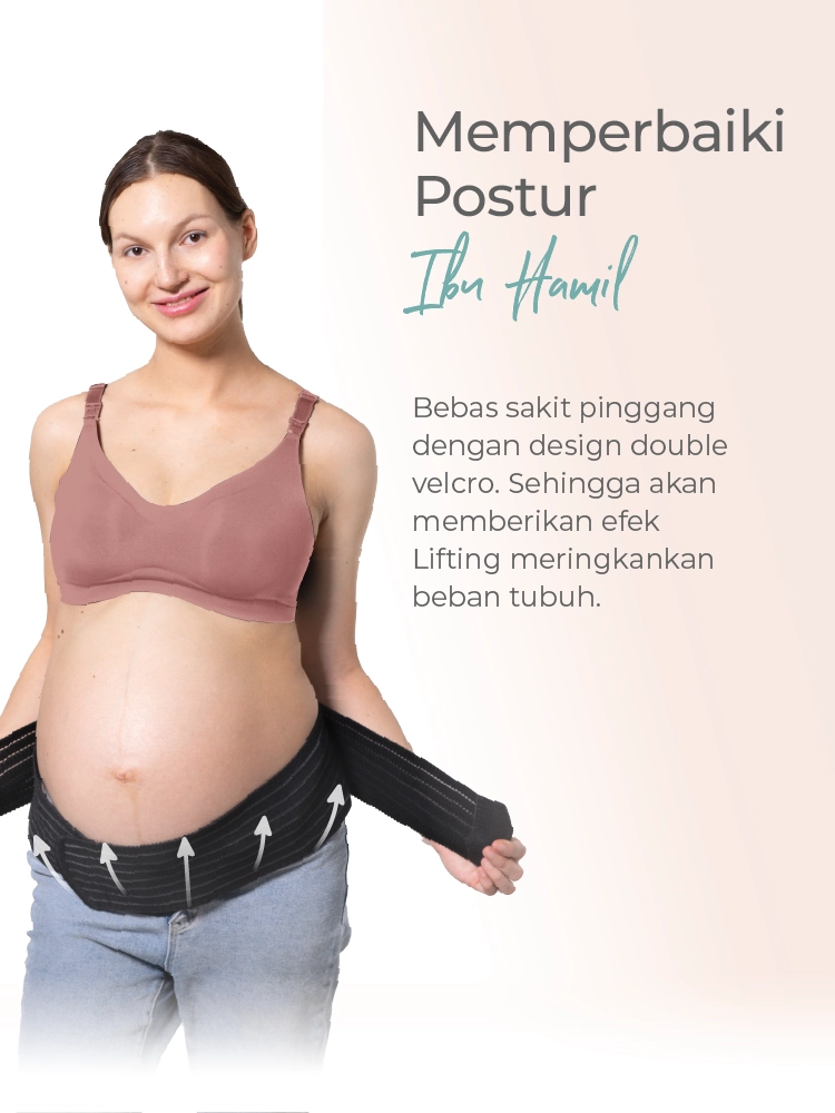 MOOIMOM Korset Hamil - Bamboo Maternity Support Belt Sabuk Penyangga Perut Hamil - Korset Hamil Nyaman description image