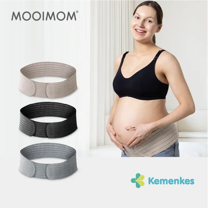 MOOIMOM Korset Hamil - Bamboo Maternity Support Belt Sabuk Penyangga Perut Hamil - Korset Hamil Nyaman