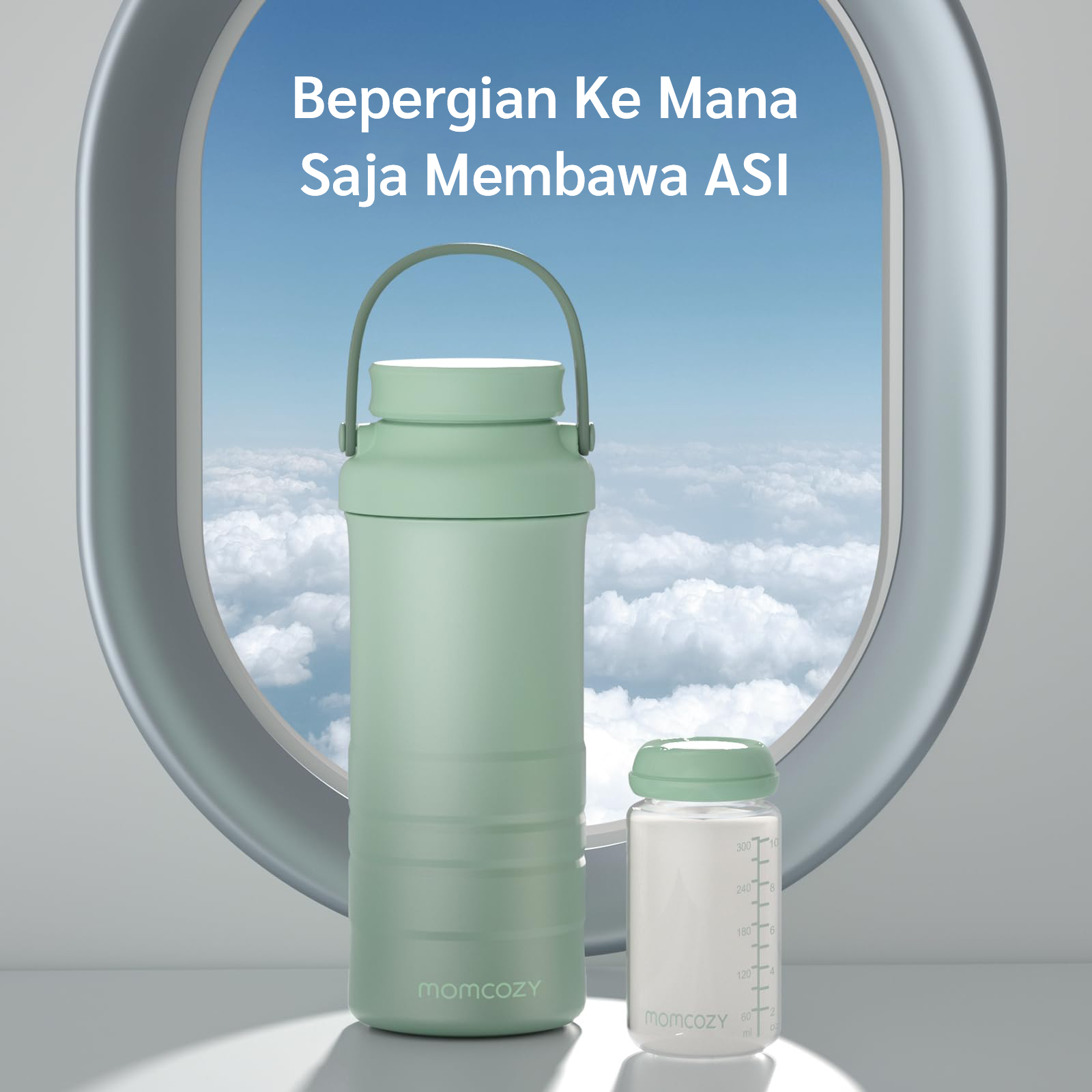[PRE ORDER] Momcozy Portable Breast Milk Cooler for Outdoor 22oz (Green) description image