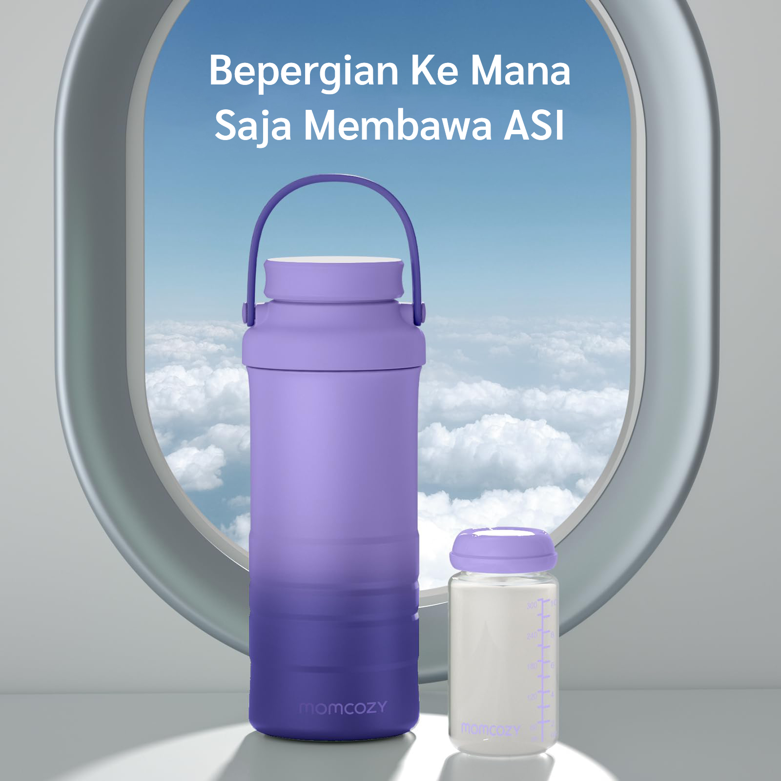 [PRE ORDER] Momcozy Portable Breast Milk Cooler for Outdoor 22oz (Purple) description image
