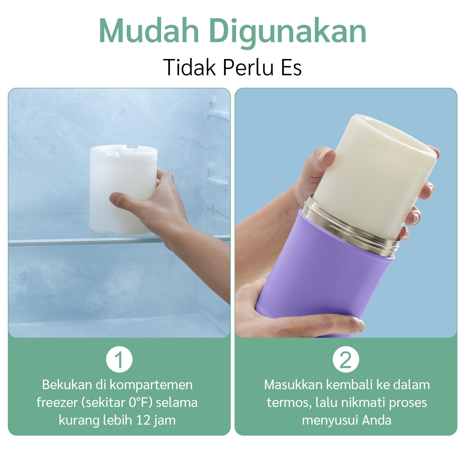 [PRE ORDER] Momcozy Portable Breast Milk Cooler for Outdoor 22oz (Purple) description image