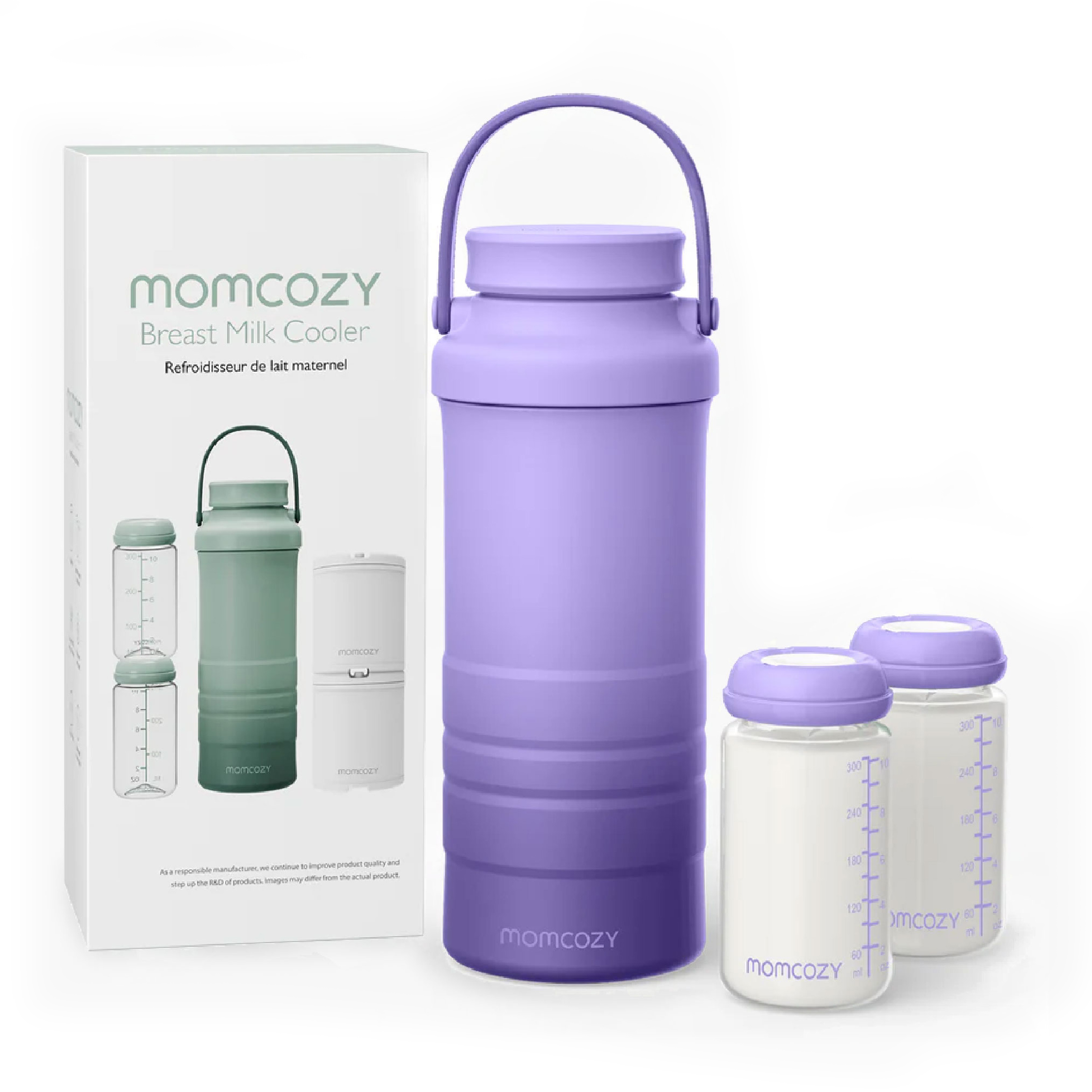 Momcozy Portable Breast Milk Cooler for Outdoor 22oz (Purple)
