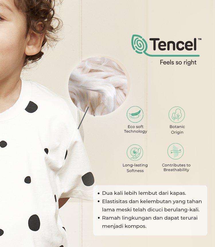 Nero Bianco Tencel™ Basic Button Coverall - Baju Bayi Nyaman | Jumpsuit Bayi | Sleepsuit Bayi description image